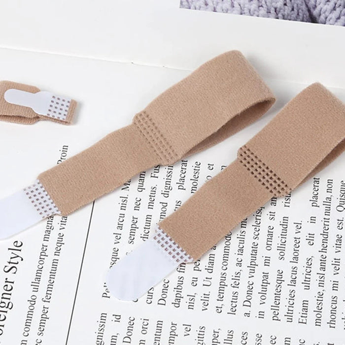 10PCS Toe Finger Straightener Nylon Toe Bounding Loop Fastener Corrector Bandage - Size: S - 4