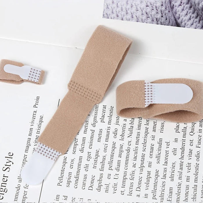 10PCS Toe Finger Straightener Nylon Toe Bounding Loop Fastener Corrector Bandage - Size: S - 5