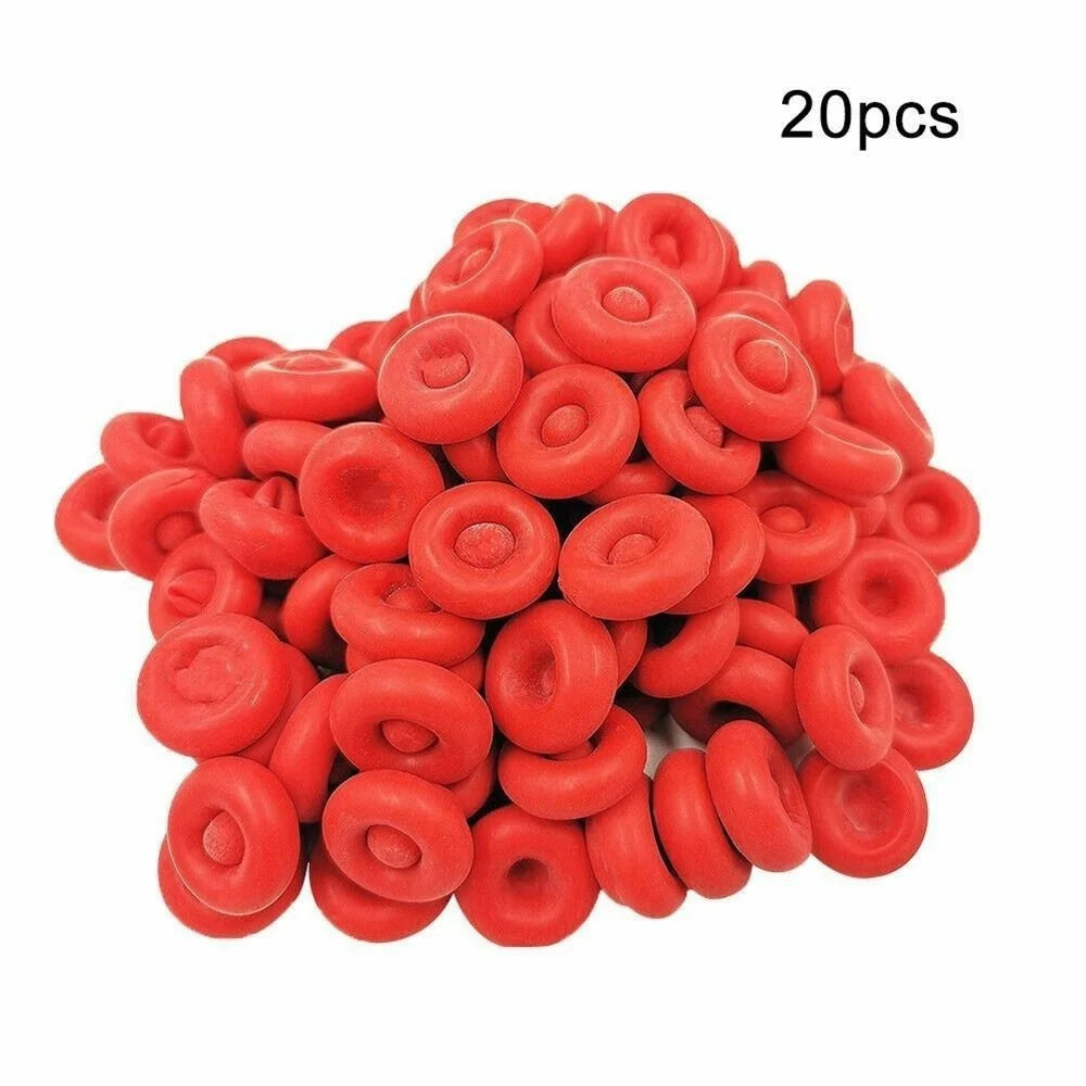 20Pcs Rubber Caulk Caps Leak Proof Caulking Saver Tube Sealer Glue Sealing Protector - Red - 1