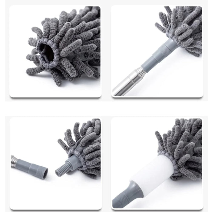 2.5m Retractable Dust Duster Chenille Desktop Sweeping Housework Cleaning Tool - 7
