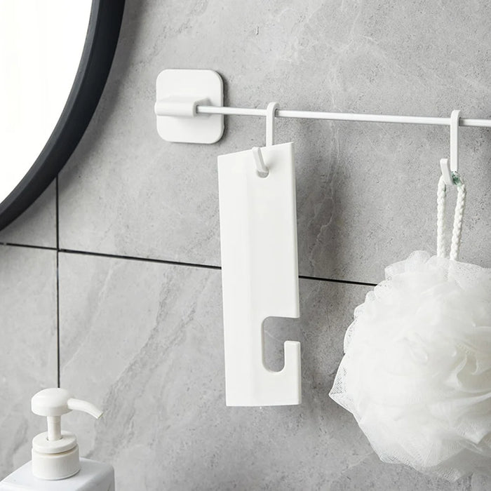 Silicone Glass Squeegee with Hanging Hook Window Squeegee Shower Scraper Water Blade - Grey - 3