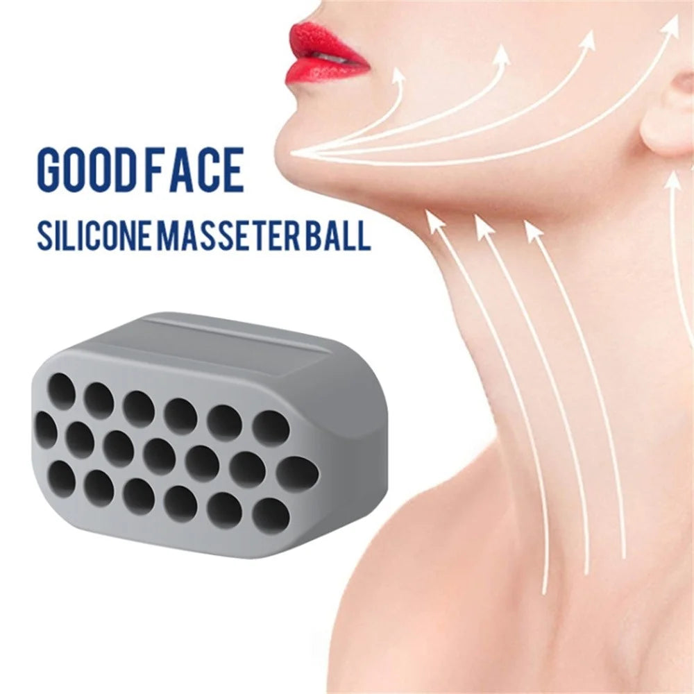 3PCS Jawline Exerciser 4th Generation BPA Free Silicone Jaw Exerciser Ball Trainer Shaper (No Certificated) - Black - 3
