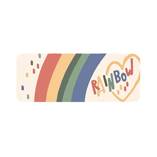 40x120cm Rainbow Home Bedroom Doormat Bedside Anti-Slip Rug Soft Cashmere Floor Mat - 1