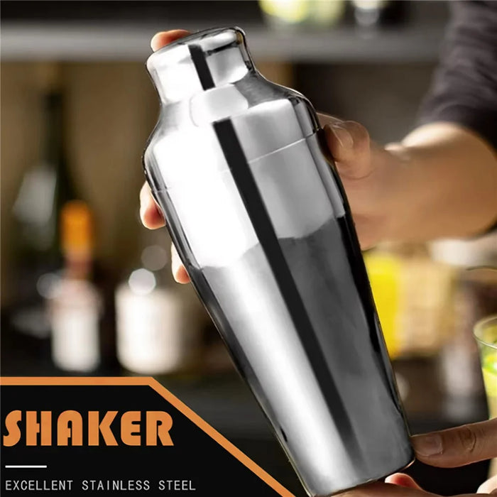 12 in 1 Cocktail Shaker Set Stainless Steel 700ML Bartender Mixer Bar Tools Kit with Bamboo Stand (BPA Free, No FDA) - 4
