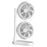 F-053 Dual Head Desk Fan for Office Dorm 3 Speeds USB Charging Summer Air Circulator Fan - 1