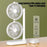 F-053 Dual Head Desk Fan for Office Dorm 3 Speeds USB Charging Summer Air Circulator Fan - 4