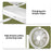 F-052 Dual Head Desk Fan for Office Dorm 3 Speeds USB Rechargeable Air Circulator Fan ( Built In 4000mAh Battery ) - 7