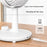 Stepless Speed Adjustable Portable Desktop Fan Quiet Summer Cooling Fan for Home Office - White - 4