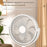 Stepless Speed Adjustable Portable Desktop Fan Quiet Summer Cooling Fan for Home Office - White - 6