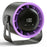 100 Speeds Adjustable Desk Fan Digital Display Wall Mounted Fan with Ambient Light ( CE Certified ) - Black+Purple - 1