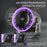 100 Speeds Adjustable Desk Fan Digital Display Wall Mounted Fan with Ambient Light ( CE Certified ) - Black+Purple - 4