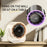 100 Speeds Adjustable Desk Fan Digital Display Wall Mounted Fan with Ambient Light ( CE Certified ) - Black+Purple - 5