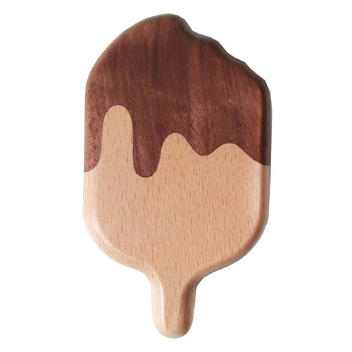 Wooden Ice Cream Shaped Bottle Opener Refrigerator Magnet Creative Beer Cap Lifter For Home Decor - 1