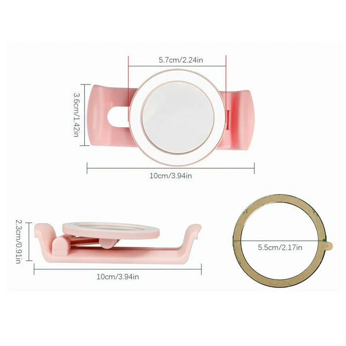 2Pcs For Stanley 40OZ Cup Magnetic Phone Holder Portable Rotatable Z-Shaped Stand Compatible with All Phones - White - 4