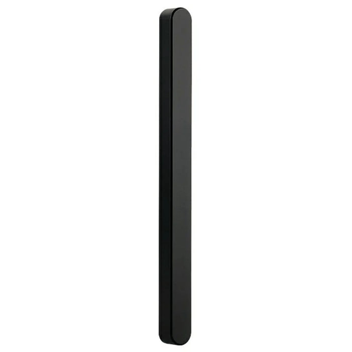 TOPNIKE Adhesive Ultra Slim Glass Sliding Door Handle for Balcony Shower Room Pull Push Door - Black - 1
