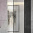 TOPNIKE Adhesive Ultra Slim Glass Sliding Door Handle for Balcony Shower Room Pull Push Door - Black - 4