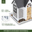 Garden Yard Hanging Bird Feeder Metal House Design Squirrel Proof Hummingbird Feeder - White - 4