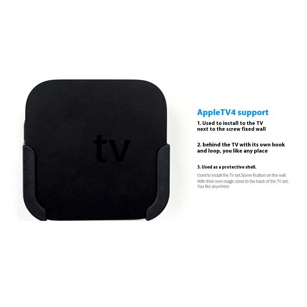 For Apple TV 4 Wall Mount Bracket Plastic Holder Stand - 7