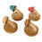 4Pcs Creative Wooden Mushroom Wall Hooks Adhesive Mounting Door Back Storage Hook Coat Hanger - 1