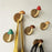 4Pcs Creative Wooden Mushroom Wall Hooks Adhesive Mounting Door Back Storage Hook Coat Hanger - 4