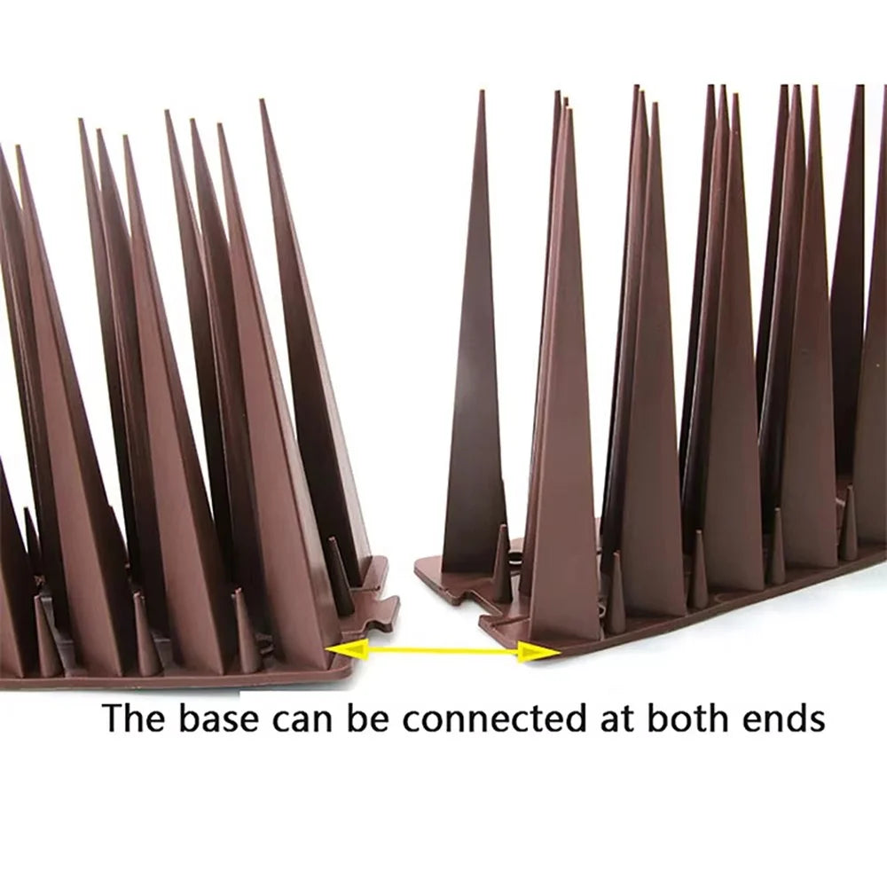 10Pcs Garden Anti-Climbing Spikes Birds Cats Repellent Wall Fence Protection Device - Brick Red - 4
