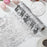 28x900cm Hot Stamping Foil Table Runner Holiday Party Wedding Decor Polyester Mesh Table Flag - Silver - 1