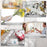 28x900cm Hot Stamping Foil Table Runner Holiday Party Wedding Decor Polyester Mesh Table Flag - Silver - 6