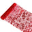 28 x 275cm Gold Foil Mesh Table Runner Material Luxury Tablecloth for Party Wedding Decoration - Red - 1