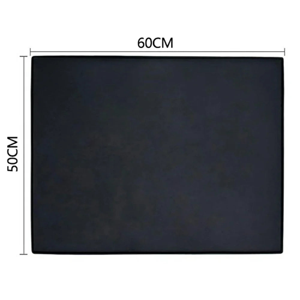 50x60cm Washer Dryer Top Cover Mat Washing Machine Non Slip Waterproof Silicone Protective Pad - Grey - 4