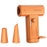 Portable Turbine Fan Outdoor Camping Light High Speed Handheld Fan Dust Blower (CE Certificated) - Orange - 1