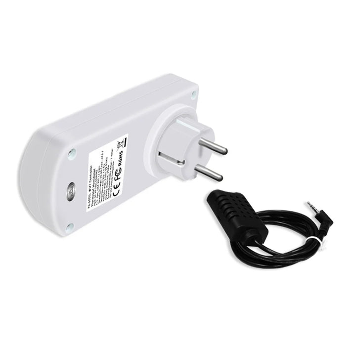 WiFi Controller Temperature Humidity Sensor Smart Remote Control Timing Switch Socket - EU Plug - 5