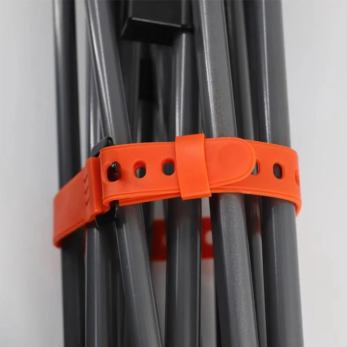 45x2.5cm Multipurpose Tie Down Strap Travel Quick Release Luggage Cargo Rubber Binding Cord - Orange - 6