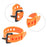 45x2.5cm Multipurpose Tie Down Strap Travel Quick Release Luggage Cargo Rubber Binding Cord - Orange - 7