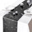 30x275cm Disco Mirror Sequin Plaid Table Runner European Wedding Party New Year Decor Tablet Flag - Black - 1