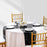 30x275cm Disco Mirror Sequin Plaid Table Runner European Wedding Party New Year Decor Tablet Flag - Black - 2