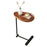 Waterdrop Shape Side Table Mini Coffee Table Bedside Sofa End Table Storage Rack - Walnut - 1