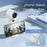 100-Speed Stepless Handheld Fan LED Display Portable Wind Blower Adjustable Cooling Fan - White - 5