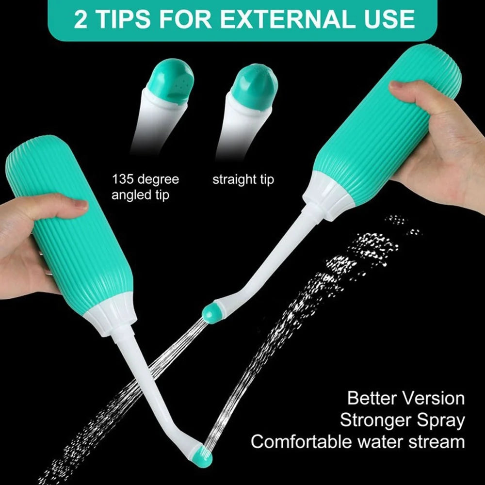 Portable Feminine Hygiene Cleaner Sprayer 500ML Handheld Personal Cleansing Device For Women  /  Baby Bottom Wash - Green - 5