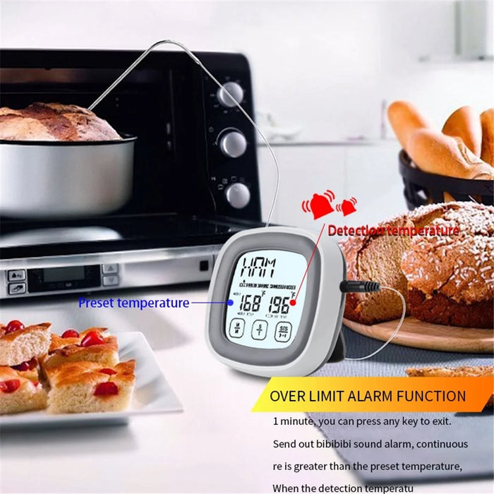 TS-BN53 Wireless Touch Screen Kitchen BBQ Thermometer Electronic Food Meat Temperature Measurement Tool (BPA Free, FDA Certificated) - 3