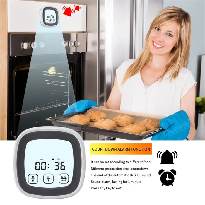 TS-BN53 Wireless Touch Screen Kitchen BBQ Thermometer Electronic Food Meat Temperature Measurement Tool (BPA Free, FDA Certificated) - 4