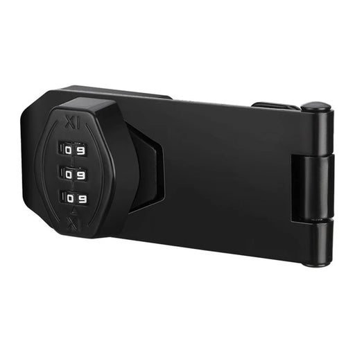 Cabinet Door Password Lock Drawer Lock 3 Hole 4 Inch Screw Installation  /  No Drill Adhesive Anti-Theft Security For Furniture - Black - 2