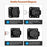 Cabinet Door Password Lock 3 Holes 4 Inch Screw Installation Anti Theft Keyless Security Drawer Lock - Black - 7