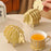 Sheep Shaped Wooden Coaster Heat Resistant Mat Creative Table Decor Bamboo Craft Ornament For Home Dining - 2