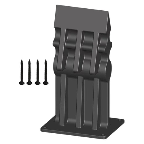 Rectangular Log Splitter Cast Iron Firewood Separator Manual Wood Splitting Tool For Home  /  Outdoor Use - Black - 1