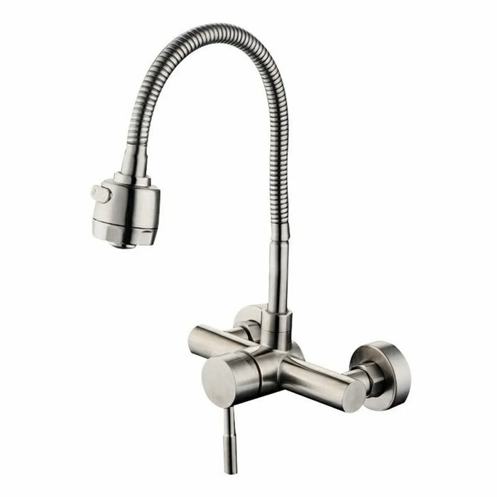 SK8207-1 304 Stainless Steel Kitchen Sink Faucet Pull Down Hot and Cold Water Mixer 2 Modes Tap - 1