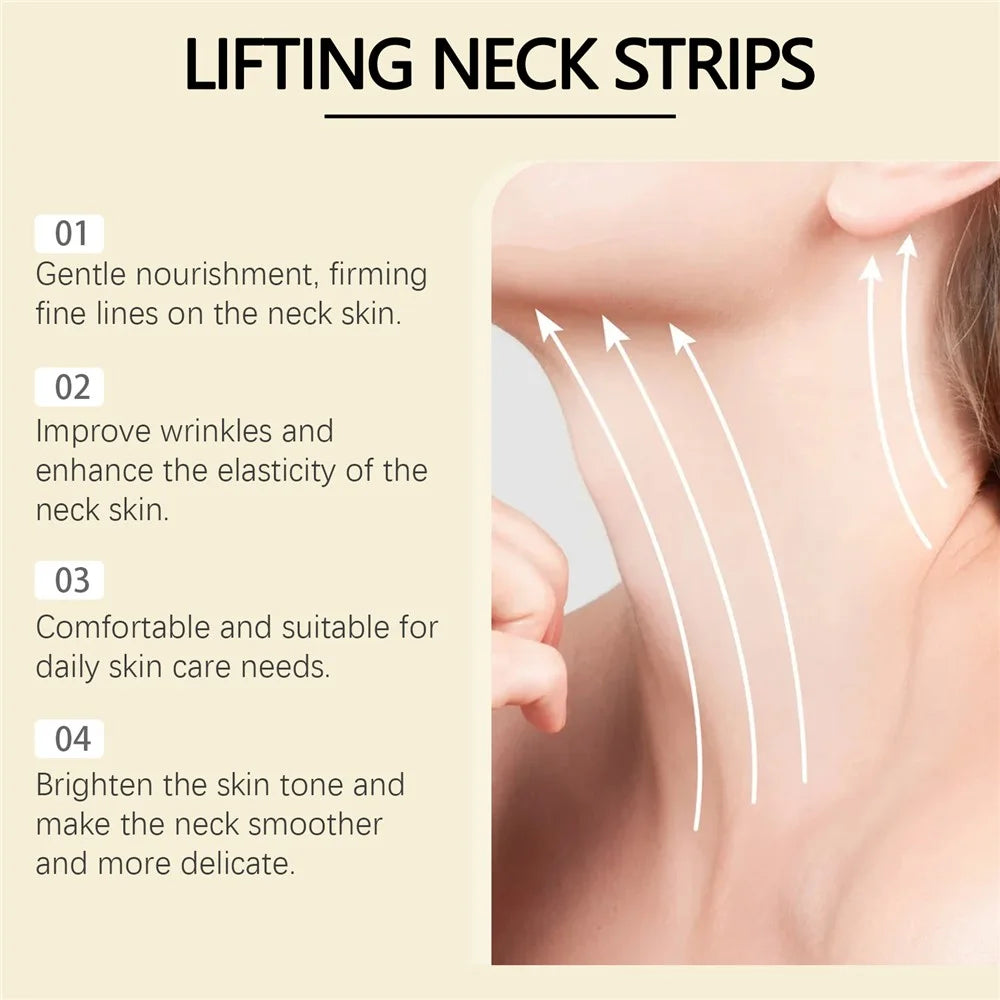 EELHOE EE-A06-0337-01 5Pcs Neck Firming Patches Anti Wrinkle Moisturizing Lifting Neck Care Stickers - 4