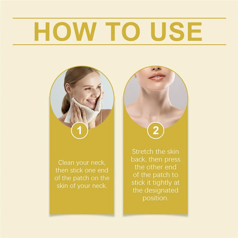 EELHOE EE-A06-0337-01 5Pcs Neck Firming Patches Anti Wrinkle Moisturizing Lifting Neck Care Stickers - 6