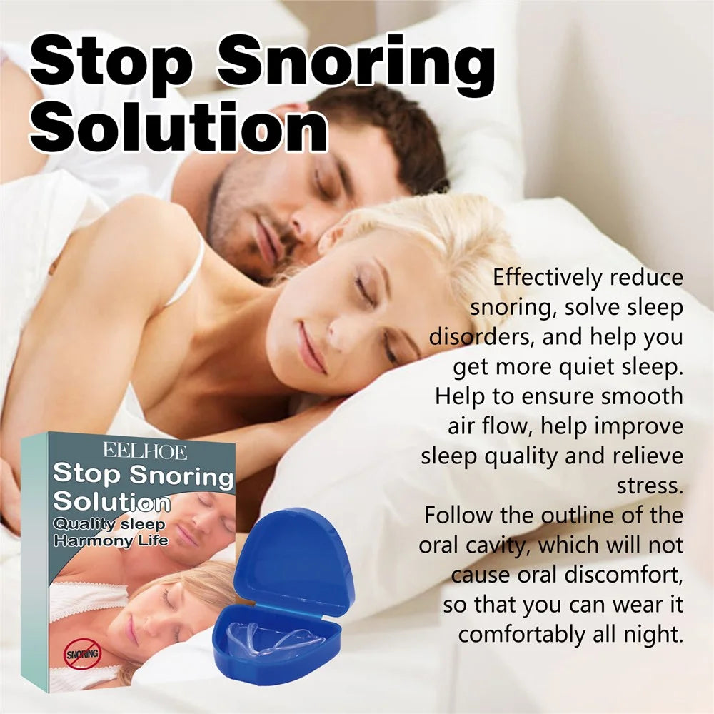 EELHOE EEB09-A001-1-MX1 Anti Snoring Mouthpiece Sleeping Apnea Guard Stop Bruxism Teeth Guard - 3
