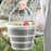 Foldable Water Bucket 10L Multi-Function Portable Collapsible Container for Home / Outdoor Use - Dark Grey - 2