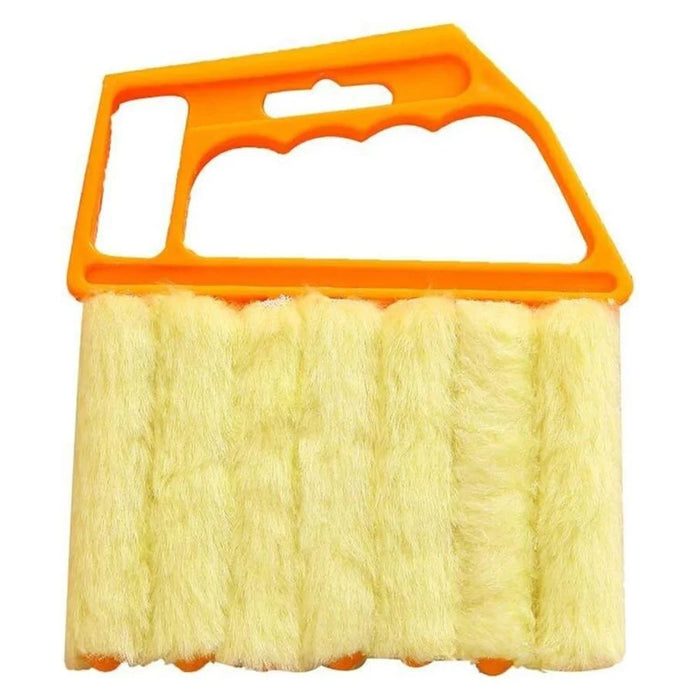 Detachable Venetian Blind Cleaner Brush Air Conditioner Vent Duster Washable Window Blinds Cleaning Tool - Orange - 1